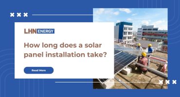 Person reading solar panel installation information.