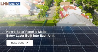 Solar panels positioned under sunlight