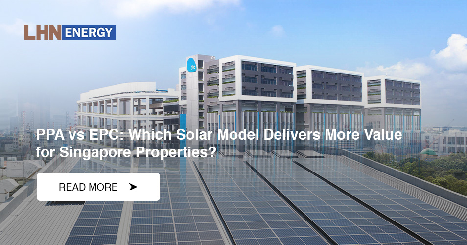 Solar panels installed on a Singapore property rooftop.