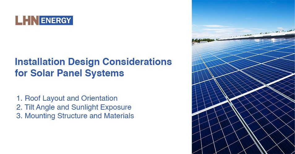 Solar panel system design involves optimizing roof layout, energy consumption, tilt angle, and mounting materials to maximize long-term budget and ROI goals.