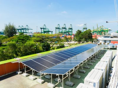 Compact Solar Setup for Industrial Utilities
